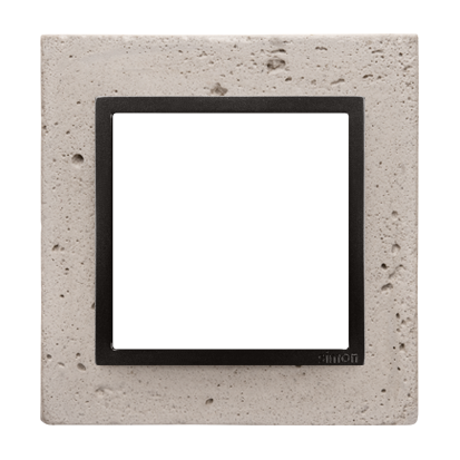 Рамка Simon54 NATURE 1x, світлий бетон графіт (DRN1/93)