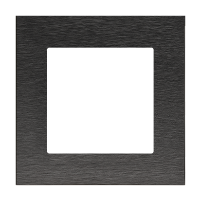 Рамка Simon55 NATURE 1x, нержавіюча сталь чорна (TRN1/190)