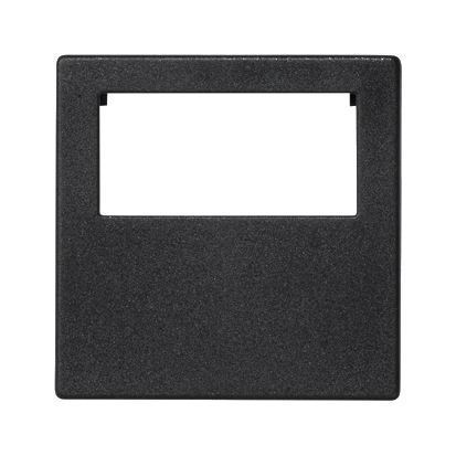Адаптер 45х45 мм под один 3-ох полюсний разъем QuickConnect для конструктивов, чорный (K18/14)