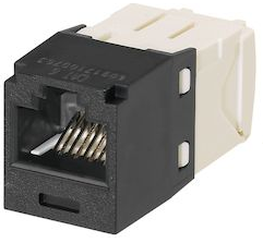 Модуль Mini-Com RJ45 UTP, кат.6, чорний (24шт/пак + инструмент)