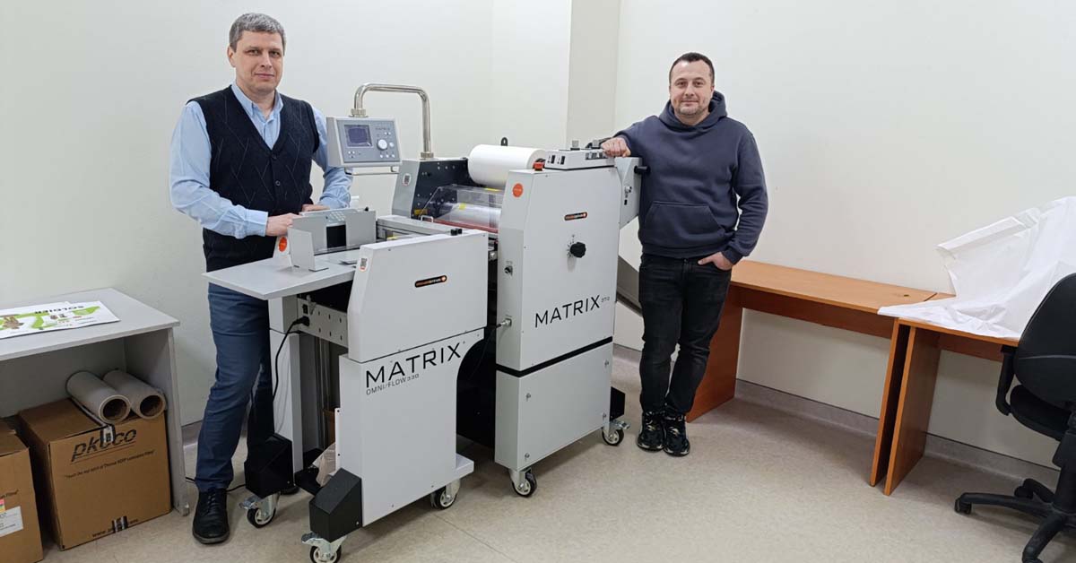 В київській друкарні «Оверпринт» введено в експлуатацію промислову пневматичну систему ламінування та фольгування Vivid Matrix MX-370PX В київській друкарні «Оверпринт» введено в експлуатацію промислову пневматичну систему ламінування та фольгування Vivid Matrix MX-370PX