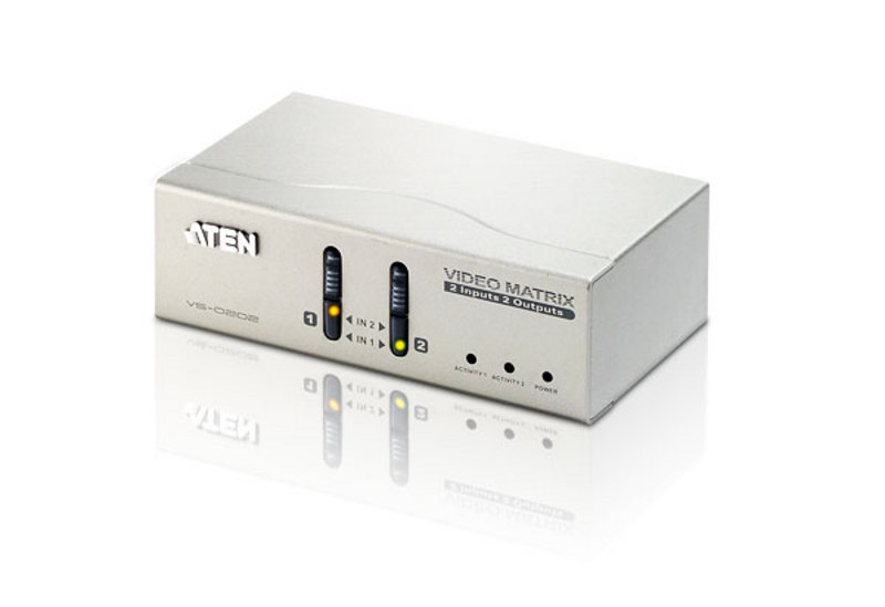 2-портовый видеокоммутатор Matrix (2 входа х 2 выхода), 300 МГц, до 65 м.
