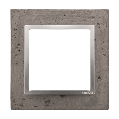 Рамка Simon54 NATURE 1x, бетон срібло (DRN1/96)
