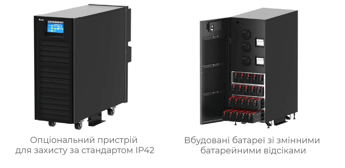 Вбудовані батареї зі змінними батарейними відсіками