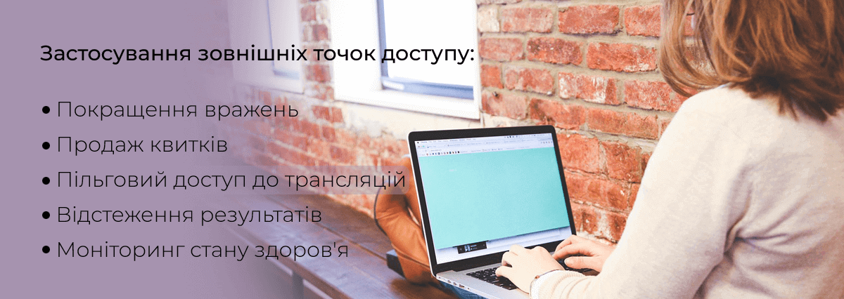 Сфери застосування зовнішніх точок доступу Сфери застосування зовнішніх точок доступу