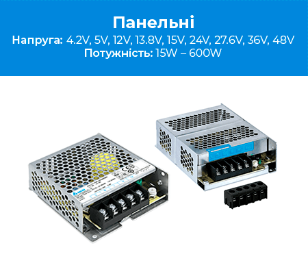 Промислові панельні джерела живлення Промислові панельні джерела живлення