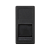 Адаптер прямий 22,5х45 1xRJ45 Keystone зі шторкою, чорний (KA76/14)