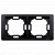 Рамка Basic Neos 2x, чорний матовий (BMRC2/49)
