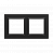 Рамка SIMON10 2x, чорный матовый (CR2/49)