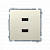 Розетка Basic USB 2x  5V 2.1A, бежевый (BMC2USB.01/12)